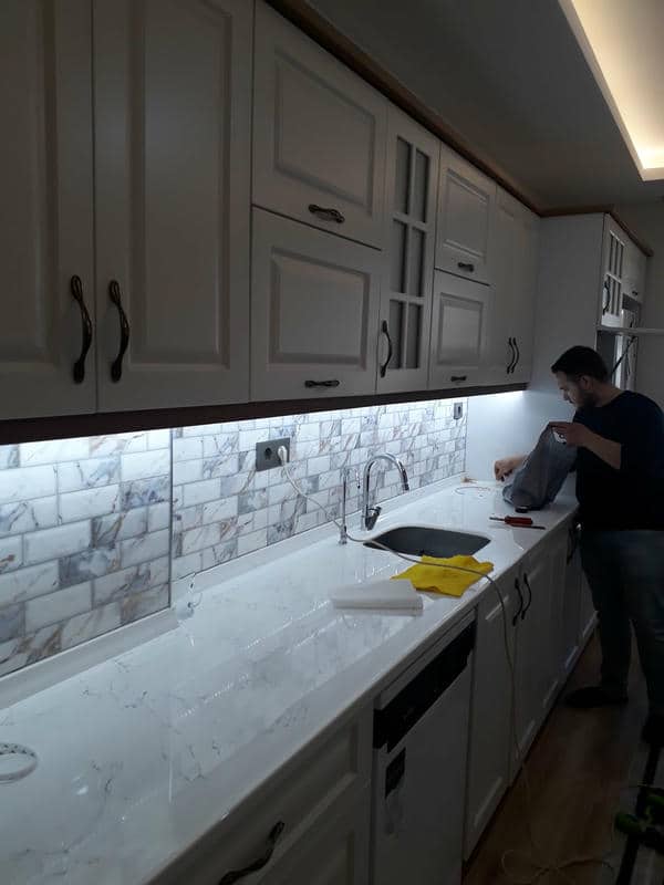 Lavabo altı gider açma düzenli
