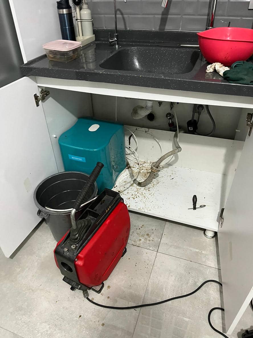 Lavabo altı gider açma servis