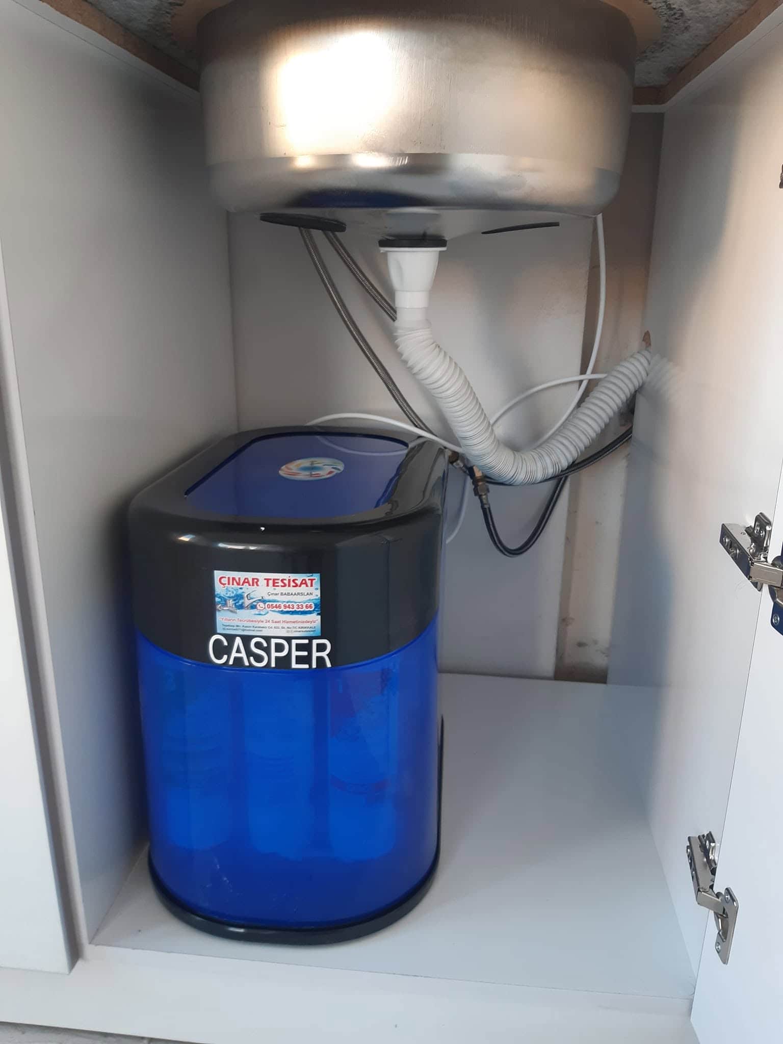 Lavabo altı su aritma tanki