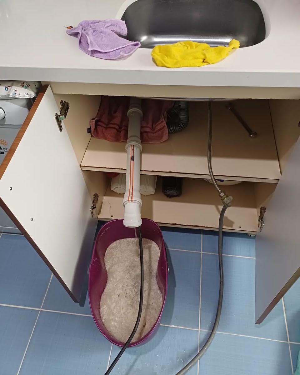 Lavabo gideri açma