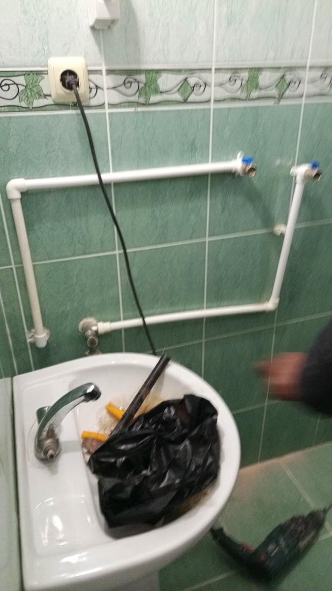 Lavabo gideri temizligi