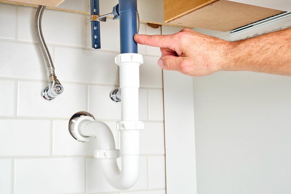 Lavabo sifonu ve gider bağlantısı