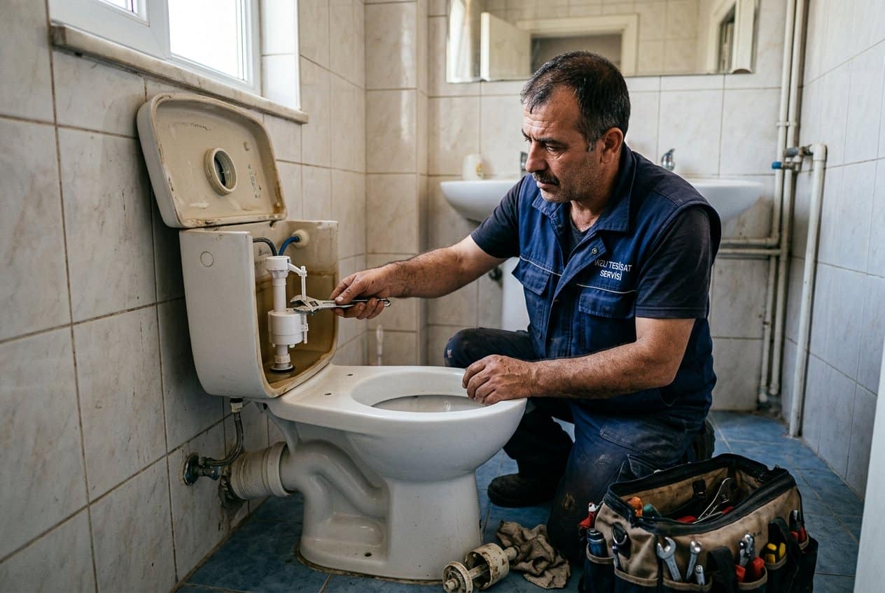 Tuvalet rezervuar mekanizma tamiri